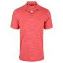 DRAKE Men's Performance Chalk Striped Short Sleeve Polo Shirt (DS4095) - Drake
