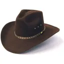 WESTERN EXPRESS Felt Finish Western Pinch Front Hat (BFF-35-36) - Western Express