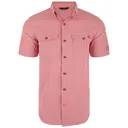 DRAKE WATERFOWL Men's Frat Seersucker Striped Button-Down Short Sleeve Shirt (DS2255) - Drake