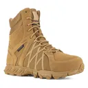 REEBOK Men's 8in Trailgrip Waterproof Insulated Coyote Tactical Boots with Side Zipper (RB3461) - Reebok
