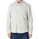 HUK Men's Watershed Hooded Silver Birch Heather LS Shirt (H1500255-195) - Huk