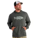 HUK Men's Edisto KC Back to Basics Terry Dark Shadow Hoodie (H1300139-060) - Huk