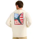 HUK Men's Edisto KC Americana Terry Egret Hoodie (H1300140-106) - Huk