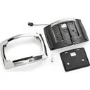 CIRO Black License Plate Frame With White Light For 23-up Touring (40520) - Ciro