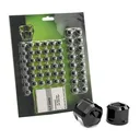 CIRO Diamond Cut Black Low Crown Bolt Cap Kit For M8 (70022) - Ciro