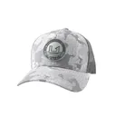 HUK KC Printed Circle Patch Sharkskin Estuary Camo Trucker Hat (H3000561-028-1) - Huk
