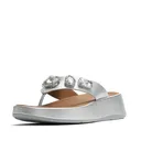 FITFLOP Women's F-Mode Ultra-Jewel Leather Toe-Post Sandals (A2C) - Fitflop