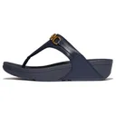 FITFLOP Women's Lulu Square-Chain Leather Toe-Post Sandals (E1I) - Fitflop