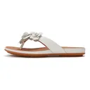 FITFLOP Gracie Flower Leather Flip-Flops Sandals (A4A) - Fitflop