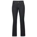 KERRITS Women's Stretch Denim Silicone Knee Patch Bootcut Tall Riding Pants (50464) - Kerrits