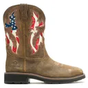 WOLVERINE Men's Rancher Waterproof Steel-Toe Pull-On Wellington Brown Work Boots (W261047) - Wolverine Footwear