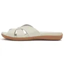 FITFLOP Women's Solay Waterproof-Leather Woven Slides (A6A) - Fitflop
