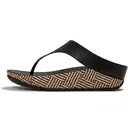 FITFLOP Lulu Lux Graphic-Weave Leather Toe-Post Sandals (A4Q) - Fitflop