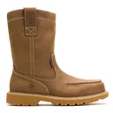 WOLVERINE Men's Floorhand Moc-Toe Steel-Toe Pull-On Wellington Dark Wheat Work Boots (W241194) - Wolverine Footwear