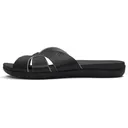 FITFLOP Women's Solay Waterproof-Leather Woven Slides (A6A) - Fitflop
