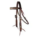 PROFESSIONAL'S CHOICE Chocolate Arrowhead Browband Headstall (3P4037) - Professional's Choice