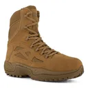 REEBOK Women's 8in Rapid Response RB Coyote Stealth Boots with Side Zipper (RB885) - Reebok