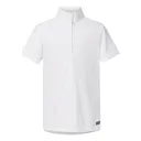 KERRITS Kid's Encore White/Bit Of Luck Short Sleeve Show Shirt (60288WHT/BITLUCK) - Kerrits