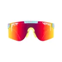 PIT VIPER The Playmate XS Blue with Pink and White Splatter Sunglasses (E-2K-PLAYMTE-JXS) - Pit Viper