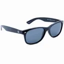 OPTIC NERVE Unisex Cruzin' Shiny Black Frame with Smoke Lens Sunglasses (22679) - Optic Nerve