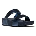 FITFLOP Women's Lulu Sequin Silver Slides (JL4-011) - Fitflop
