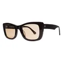 ELECTRIC Portofino Gloss Black/Amber Sunglasses (EE20001619) - Electric