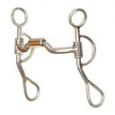CIRCLE Y Diamond R Argentine Low Port Bit with Copper Inlay Roller (DR403) - Circle Y