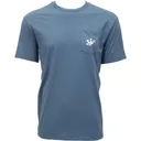 HOOEY Men's John Wayne Dark Denim Crew Neck Cotton SS T-Shirt (HT2660DKDE) - Hooey