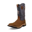 TWISTED X Men's 12in Western Clay/Peacock Work Boots (MXBW008) - Twisted X