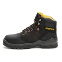CAT Men's Striver Waterproof Leather Slip-Resistant Electrical Hazard Protection Steel Toe Work Boots - Cat