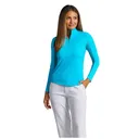 IBKUL Women's Solid Long Sleeve Mock Neck Top (80000) - Ibkul