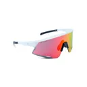 OPTIC NERVE FixieAIR Shiny White with Smoke Lens Red Mirror Sunglasses (22799) - Optic Nerve