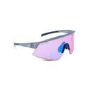 OPTIC NERVE FixieAIR Crystal Gray with Rose Lens Blue Flash Mirror Sunglasses (22800) - Optic Nerve