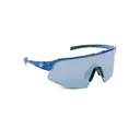 OPTIC NERVE FixieSLICE Crystal Blue with Smoke Lens Silver Mirror Sunglasses (22808) - Optic Nerve