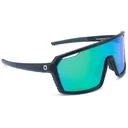 OPTIC NERVE FixiePHENOM 2.0 Matte Black with Smoke Lens Green Mirror Sunglasses (22810) - Optic Nerve