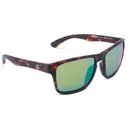 OPTIC NERVE Unisex Rumble Matte Tortoise Frame with Polarized Amber Lens Green Mirror Sunglasses (22818) - Optic Nerve