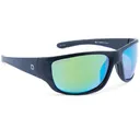 OPTIC NERVE Contra Matte Black Sunglasses with Hydroglare Polarized Brown Lens Green Mirror (22871) - Optic Nerve