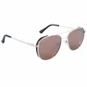 OPTIC NERVE Unisex Palisade Matte Gold/Matte Black Metal Sunglasses with Polarized Brown Lens Silver Mirror (22828) - Optic Nerve