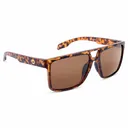 OPTIC NERVE Unisex Larimer Matte Tortoise Sport Sunglasses with Polarized Brown Lens (22848) - Optic Nerve