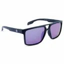 OPTIC NERVE Unisex Larimer Matte Black Sport Sunglasses with Polarized Smoke Lens Blue Mirror (22850) - Optic Nerve