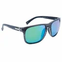 OPTIC NERVE Ziggy XL Matte Driftwood Gray Sunglasses with Polarized Smoke Lens Green Mirror (22836) - Optic Nerve