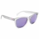 OPTIC NERVE Unisex Fairplay Crystal Gray Frame with Smoke Lens/Purple Mirror Sunglasses (22695) - Optic Nerve