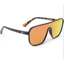 OPTIC NERVE Unisex Montrose Shiny Tortoise Frame with Polarized Smoke Lens Red Mirror Sunglasses (22769) - Optic Nerve