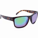 OPTIC NERVE Kingfish Matte Tortoise Sunglasses with Hydroglare Polarized Brown Lens Green Mirror (22878) - Optic Nerve