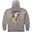 WOLVERINE Men's Steer Patriot Light Gray Hoody (W1220190-1001) - Wolverine Apparel
