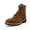 TWISTED X Men's 8in Lacer Distressed Saddle Work Boots (MLNLWP1) - Twisted X