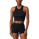 NEW BALANCE Women's Fast Days Fitted Crop Black Tank (WT61Z010-BK) - New Balance