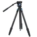 SIRUI ST-224 Superb Travel Carbon Tripod with VH-10 Video Head (ST224+VH10) - Sirui