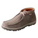 TWISTED X Men's CellStretch Chukka Grey and Grey Driving Moc (MXC0015) - Twisted X