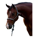 PROFESSIONAL'S CHOICE Beaded Charcoal Rope Halter (HRB-CHA) - Professional's Choice